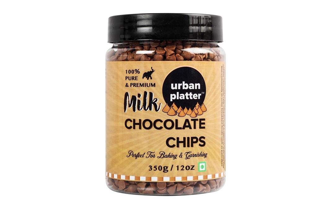 Urban Platter Milk Chocolate Chips    Plastic Jar  350 grams